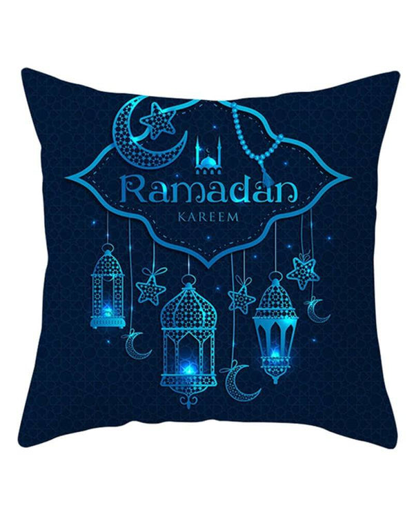 Blue Ramadan Mubarak Pillowcase