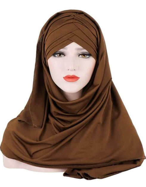 Full Cover Jersey Hijab Clothing - 3 Cross Layers