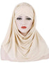 Full Cover Jersey Hijab Clothing - 3 Cross Layers