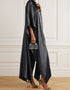Dark Grey Heavy Designer Heavy Maxi Dress Back View