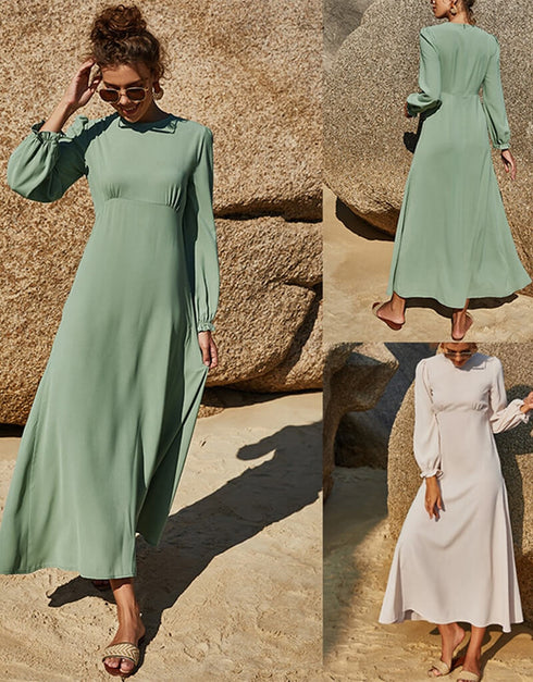 Dubai Style Kaftan Abaya Muslim Dress For Arabic Women