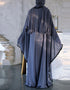 Front open Butterfly Abaya Dubai Kaftan Muslim Dress For Arabic Women