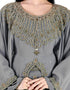 Latest Grey Colored Georgette Heavy Farasha