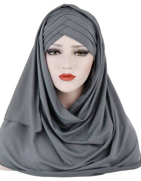Full Cover Jersey Hijab Clothing - 3 Cross Layers