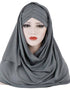 Full Cover Jersey Hijab Clothing - 3 Cross Layers