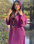 Dubai Hooded Thick Satin Women Abaya Dress for Ramadan Eid Party Evening Kaftan