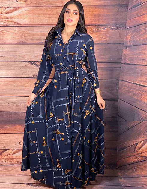 Modest Arabic Long Shirt With Full Sleeves Dress for Women