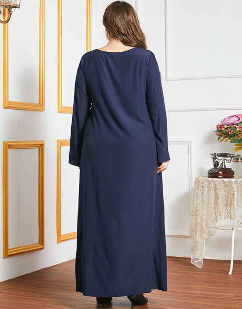 Modest Dubai Blueish Grey Abaya