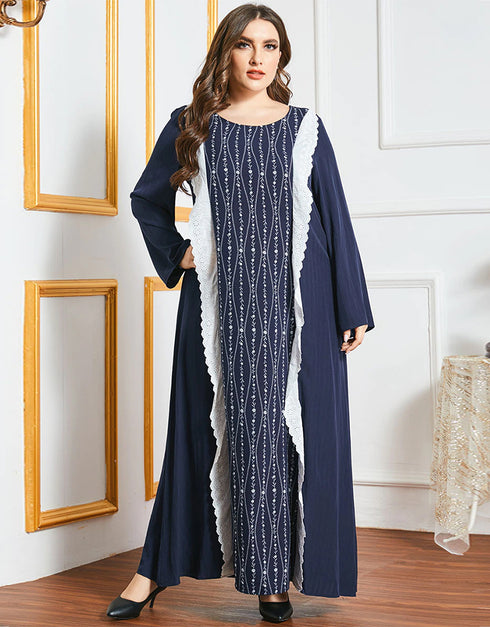 Modest Dubai Blueish Grey Abaya