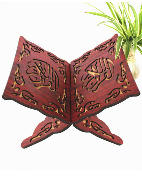 Wooden bookshelf Muslim Koran For Prayer wooden platform Muslim Book shelf