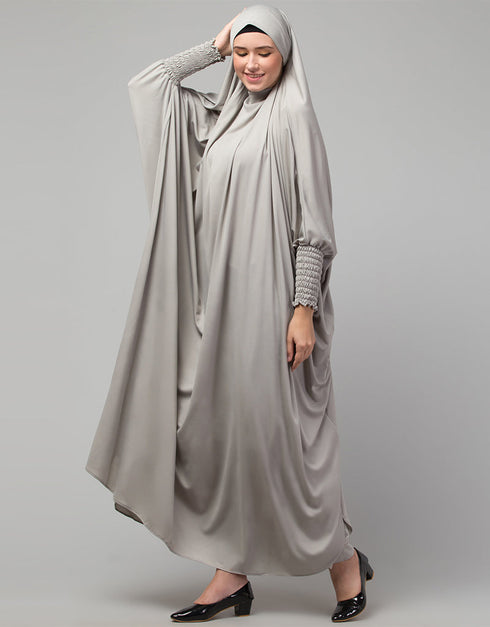 Modest Smoking Sleeve Tie at Back Ready To Wear Instant Full Size knits JiIbab Additional Angles