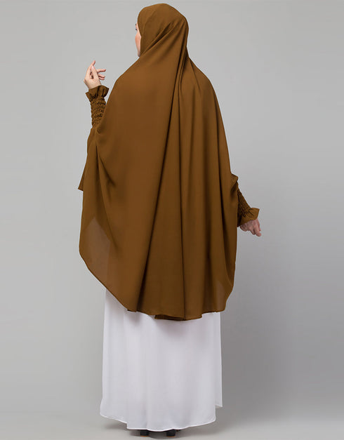 Gold Matt Nida Head Covers Hijab Side View
