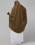 Light Brown Matt Nida Head Covers Hijab Side View