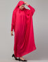 Women Smoking Sleeve Tie at Back Ready To Wear Instant Full Size knits JiIbab In Rani pink Additional Angles