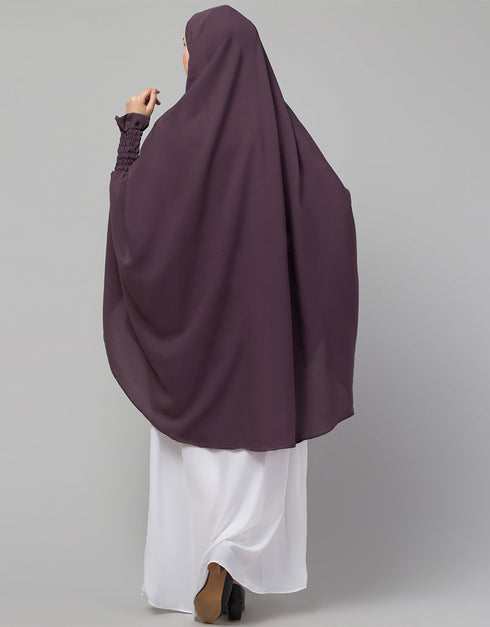 Dusty Purple Matt Nida Head Covers Hijab Back View