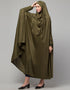 Chic Olive Extra Nose Piece Head To Toe Free Size Jilbab Prayer hijab for hajj and umrah Additional Angles