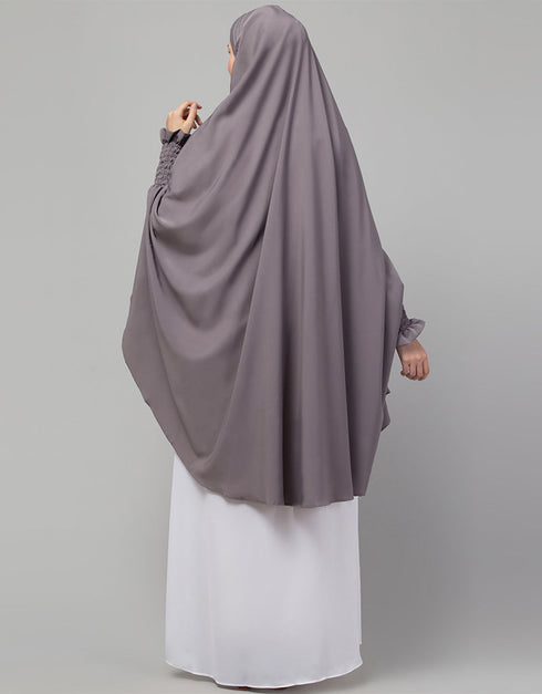 Light Purple Matt Nida Head Covers Hijab Back View