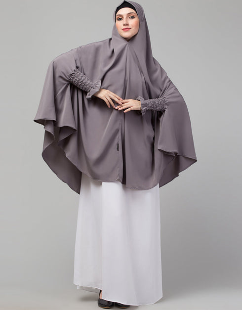 Light Purple Matt Nida Head Covers Hijab Close-up View