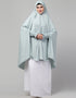 Sky Sage Polyester Head Covers Hijab Front View