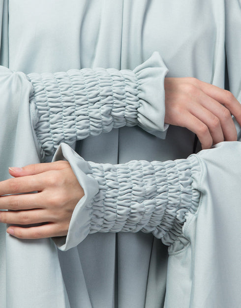 Sky Sage Polyester Head Covers Hijab Back View