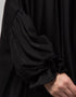 Arabic Yoke and Gathered Front and Back Pleated sleeve Free size Kaftan abaya Side View