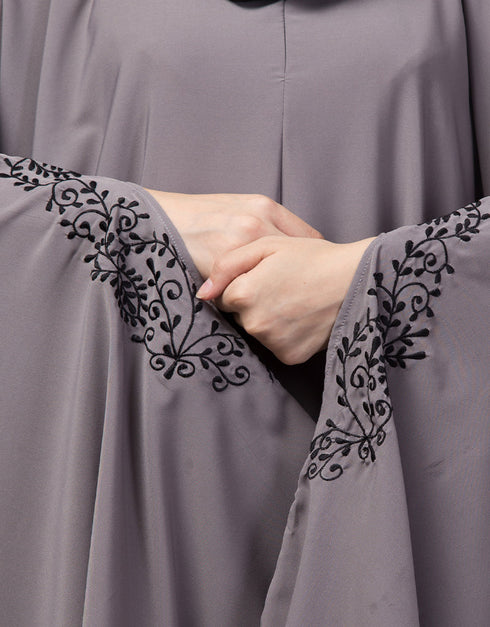 Islamic Embroidered Irani Kaftan In Light purple Color Additional Angles