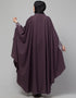 Muslim Embroidered Irani Kaftan In Dusty purple Color Front View