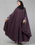 Muslim Embroidered Irani Kaftan In Dusty purple Color Side View