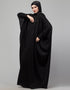 Women Beautiful Black Color embroidery Work Abaya Back View