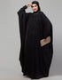 Women Beautiful Black Color embroidery Work Abaya Front View