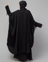 Arabic Beautiful Black Color embroidery Work Abaya Side View