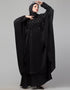 Arabic Beautiful Black Color embroidery Work Abaya Additional Angles