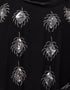 Muslim Beautiful Black Color Mirrow Work Abaya Variation Views