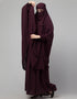 Trendy 3 pcs set of Abaya Khimer and Nose piece Lifestyle Images