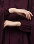 Trendy 3 pcs set of Abaya Khimer and Nose piece Back View
