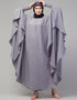 Modest smoking at sleeve Causal Daily Wear Irani kaftan In the Shade of Grey