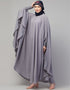 Modest smoking at sleeve Causal Daily Wear Irani kaftan In the Shade of Grey
