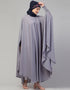Modest smoking at sleeve Causal Daily Wear Irani kaftan In the Shade of Grey