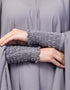 Modest smoking at sleeve Causal Daily Wear Irani kaftan In the Shade of Grey