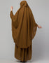 Dubai 3 pcs set of Abaya Khimer and Nose piece Side View