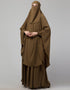 Muslim 3 pcs set of Abaya Khimer and Nose piece Lifestyle Images