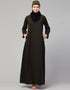 Dubai Flared casual abaya for its versatile design In the Shade of Olive