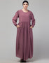 Modest 3 pcs set of Abaya in Khimer and Nose piece Close-up View