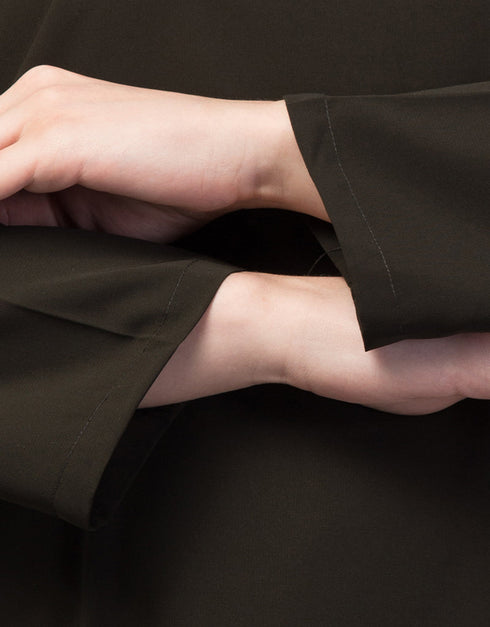 Dubai Flared casual abaya for its versatile design In the Shade of Olive