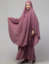 Modest 3 pcs set of Abaya in Khimer and Nose piece Additional Angles