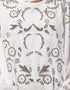 Arabic White matt Nida Golden Embroidery Abaya Additional Angles