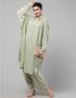 Women Two piece set of Kaftan With Hood and Haram pant Back View