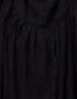 Modern Two piece Gathered Khimar and abaya In Black Variation Views