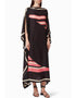 Black Soft Silk Crepe Kaftan