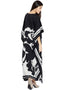 Black And White Fancy Soft Silk Crepe Kaftan Buy designer kaftan